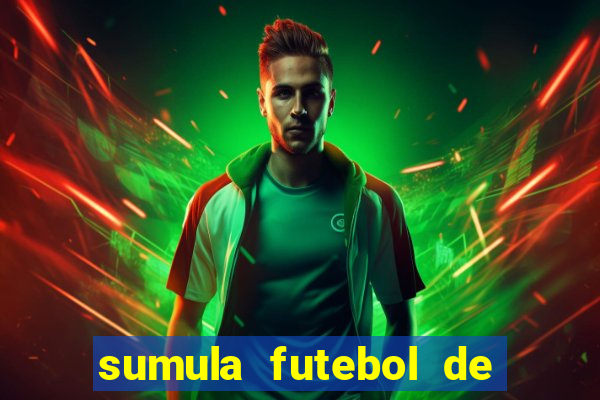 sumula futebol de campo word